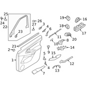 Land Rover Door Window Switch - Genuine Land Rover LR025907