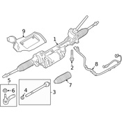 Land Rover Steering Tie Rod Nut - Genuine Land Rover LR026275
