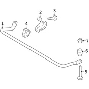 Volvo Stabilizer Bar - Genuine Volvo 31212079