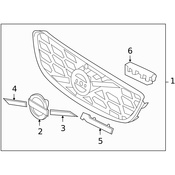 Volvo Grille Molding - Genuine Volvo 31214626
