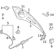 Volvo Hood Safety Catch - Genuine Volvo 31218764