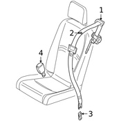 Volvo Seat Belt Receptacle - Genuine Volvo 6841719