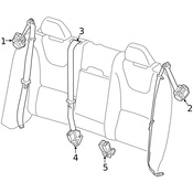 Volvo Seat Belt Receptacle - Genuine Volvo 31250659