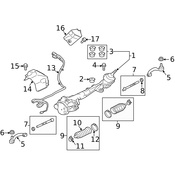 Land Rover Steering Tie Rod Nut - Genuine Land Rover LR033530
