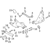 Land Rover Suspension Control Arm Nut - Genuine Land Rover LR034277