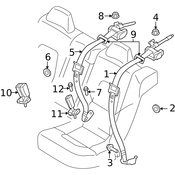 Volvo Seat Belt Receptacle - Genuine Volvo 8632317