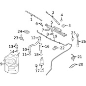Volvo Windshield Washer Hose Connector - Genuine Volvo 31253532