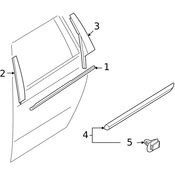 Volvo Door Molding - Genuine Volvo 31276154
