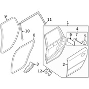Volvo Door Seal - Genuine Volvo 8663936
