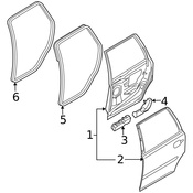 Volvo Door Seal - Genuine Volvo 31278569