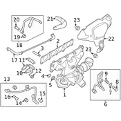 Land Rover Turbocharger Coolant Line Bolt - Genuine Land Rover LR041432
