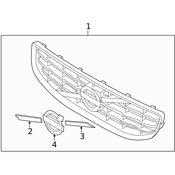 Volvo Grille Molding - Genuine Volvo 31290597