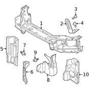 Volvo Radiator Support Air Deflector - Genuine Volvo 31290774