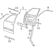 Volvo Door Seal Clip - Genuine Volvo 9133623
