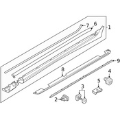 Volvo Rocker Panel Molding Seal - Genuine Volvo 31301042