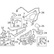 Land Rover Turbocharger Coolant Line Bolt - Genuine Land Rover LR045933