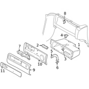 Volvo Glove Box Door Striker - Genuine Volvo 9150687