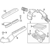 Land Rover Engine Air Intake Hose - Genuine Land Rover LR049313