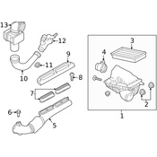 Land Rover Engine Air Intake Hose - Genuine Land Rover LR049314