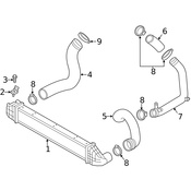 Volvo Turbocharger Intercooler Pipe - Genuine Volvo 31319173