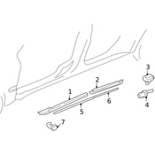 Volvo Rocker Panel Molding Seal - Genuine Volvo 9190727