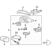 Volvo Door Mirror Gasket - Genuine Volvo 9203541