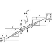 Land Rover Steering Tie Rod Nut - Genuine Land Rover LR059274