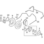 Volvo Brake Hydraulic Line - Genuine Volvo 9438278