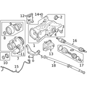 Land Rover CV Axle Assembly - Genuine Land Rover LR060412