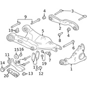 Land Rover Suspension Control Arm Bolt - Genuine Land Rover LR060782