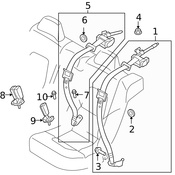 Volvo Seat Belt Receptacle - Genuine Volvo 31332776