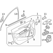 Volvo Door Window Belt Weather Strip - Genuine Volvo 31335770