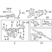 Land Rover CV Axle Assembly - Genuine Land Rover LR061554