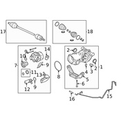 Land Rover CV Axle Assembly - Genuine Land Rover LR061904