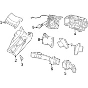 Volvo Steering Wheel Transmission Shift Control Switch - Genuine Volvo 31343008
