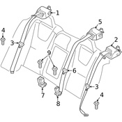 Volvo Seat Belt Receptacle - Genuine Volvo 31351657
