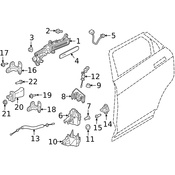 Land Rover Door Latch Assembly - Genuine Land Rover LR070433