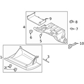 Volvo Glove Box Storage Compartment - Genuine Volvo 31366623