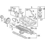 Volvo Engine Oil Dipstick Tube Seal - Genuine Volvo 31368406