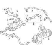 Land Rover EGR Valve Gasket - Genuine Land Rover LR075627