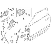 Land Rover Door Latch Cable - Genuine Land Rover LR075756