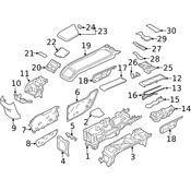 Volvo Ash Tray Cover - Genuine Volvo 31377382