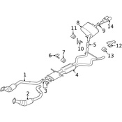 Land Rover Exhaust Clamp - Genuine Land Rover LR077700