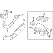Land Rover Engine Air Intake Hose - Genuine Land Rover LR078392