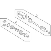 Land Rover CV Joint Boot Kit - Genuine Land Rover LR079503