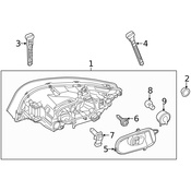Volvo Bulb Socket - Genuine Volvo 31395694