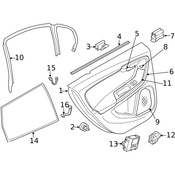 Volvo Door Glass Sunshade - Genuine Volvo 31399201