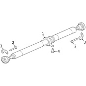 Land Rover Drive Shaft - Genuine Land Rover LR082554