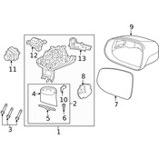 Volvo Door Mirror Cover - Genuine Volvo 31402688