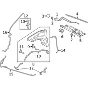 Land Rover Windshield Washer Nozzle - Genuine Land Rover LR083282